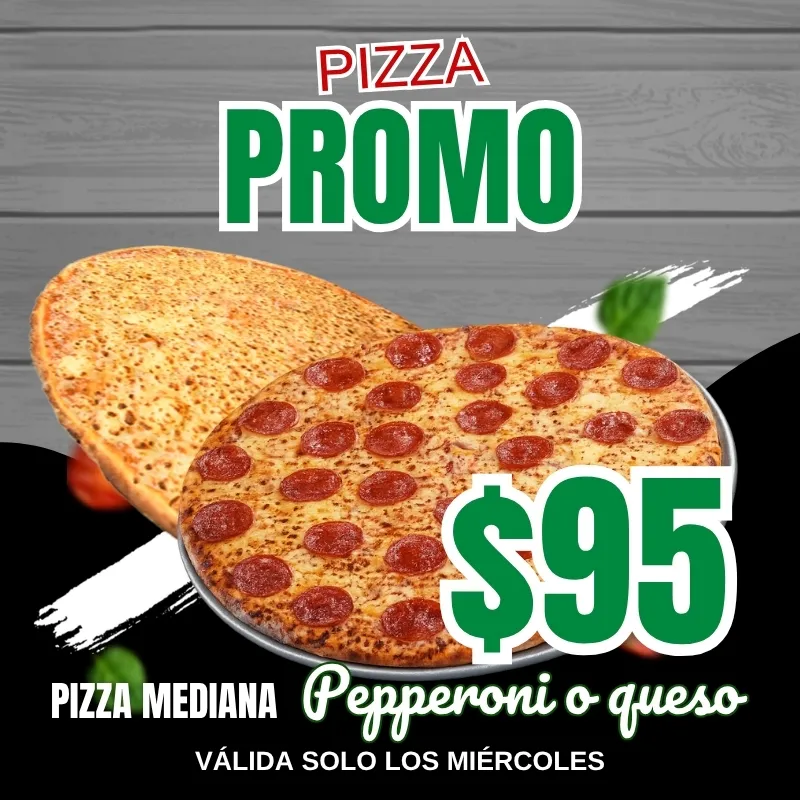 Pizza Promo Miercoles